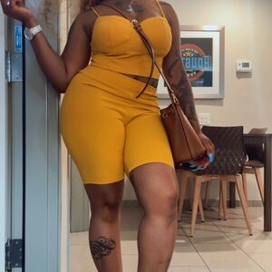 Yellow Two-Piece Set